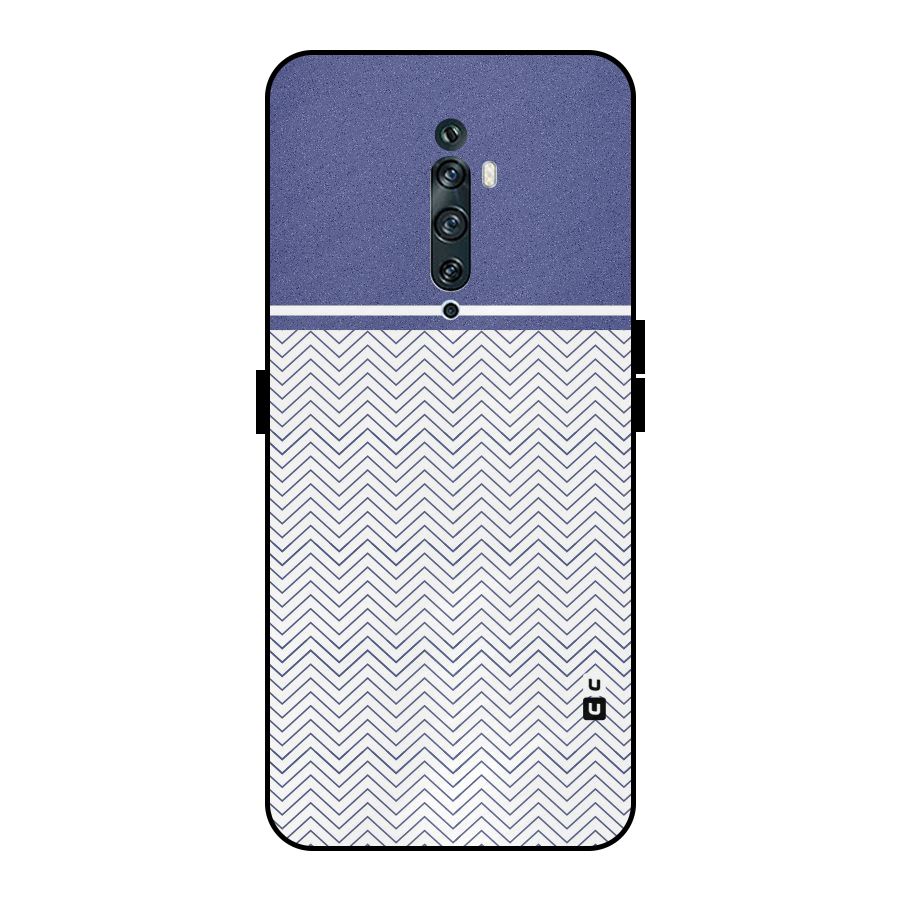 Melange Striped Pattern Metal Back Case for Oppo Reno2 Z