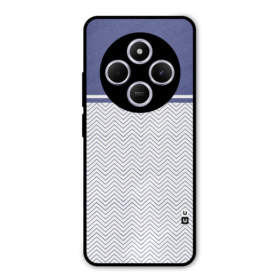 Melange Striped Pattern Metal Back Case for Poco C75 5G