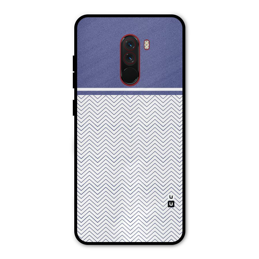 Melange Striped Pattern Metal Back Case for Poco F1