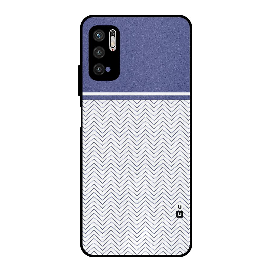 Melange Striped Pattern Metal Back Case for Poco M3 Pro 5G