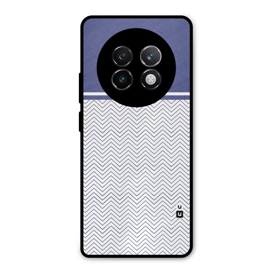 Melange Striped Pattern Metal Back Case for Realme 13 Plus