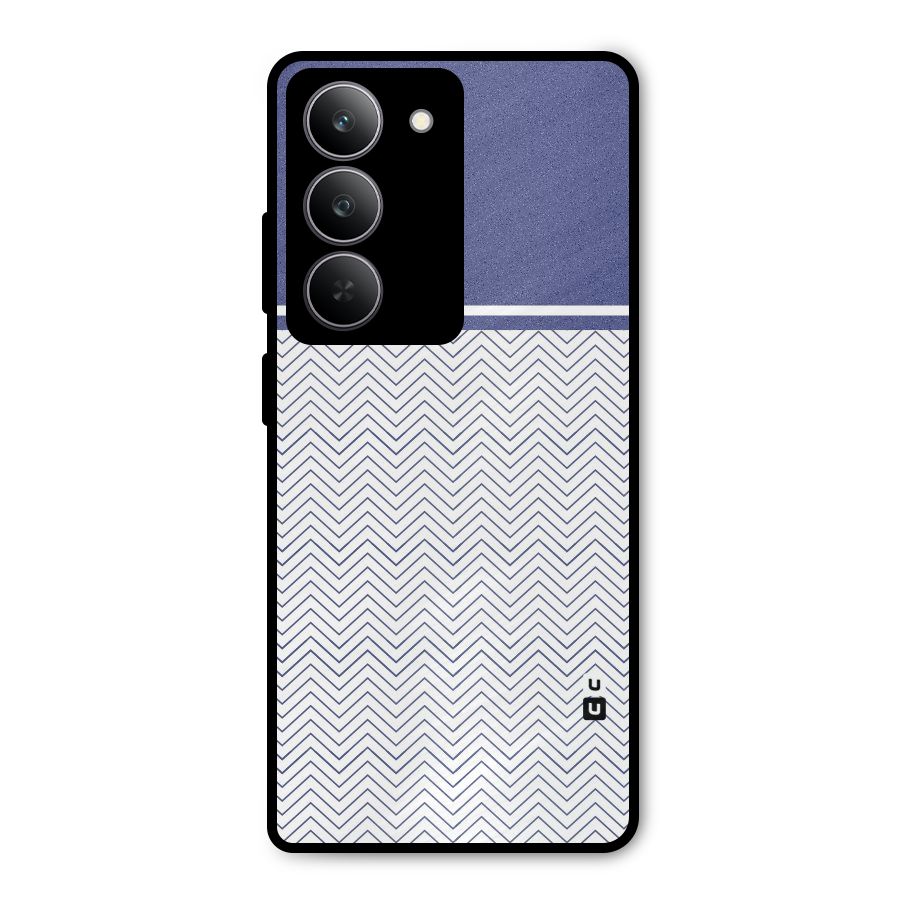 Melange Striped Pattern Metal Back Case for Realme 14x