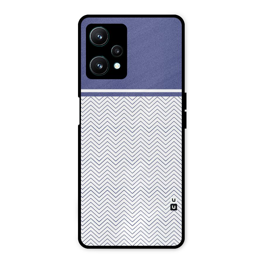 Melange Striped Pattern Metal Back Case for Realme 9 Pro 5G