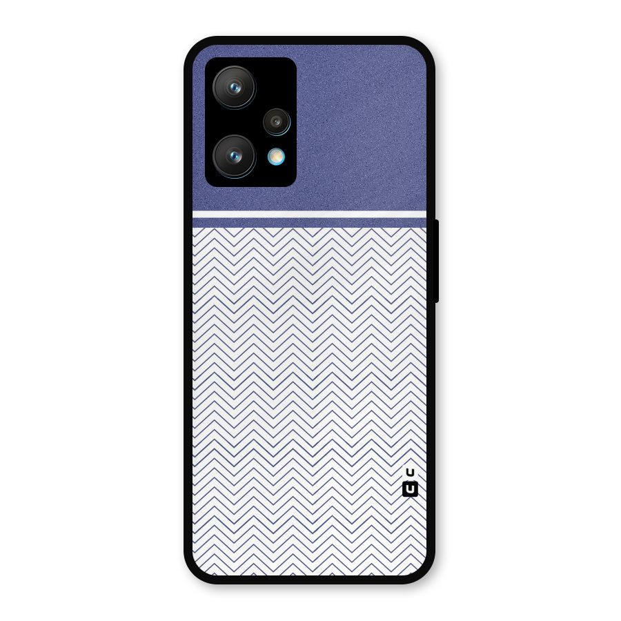 Melange Striped Pattern Metal Back Case for Realme 9 Pro Plus 5G