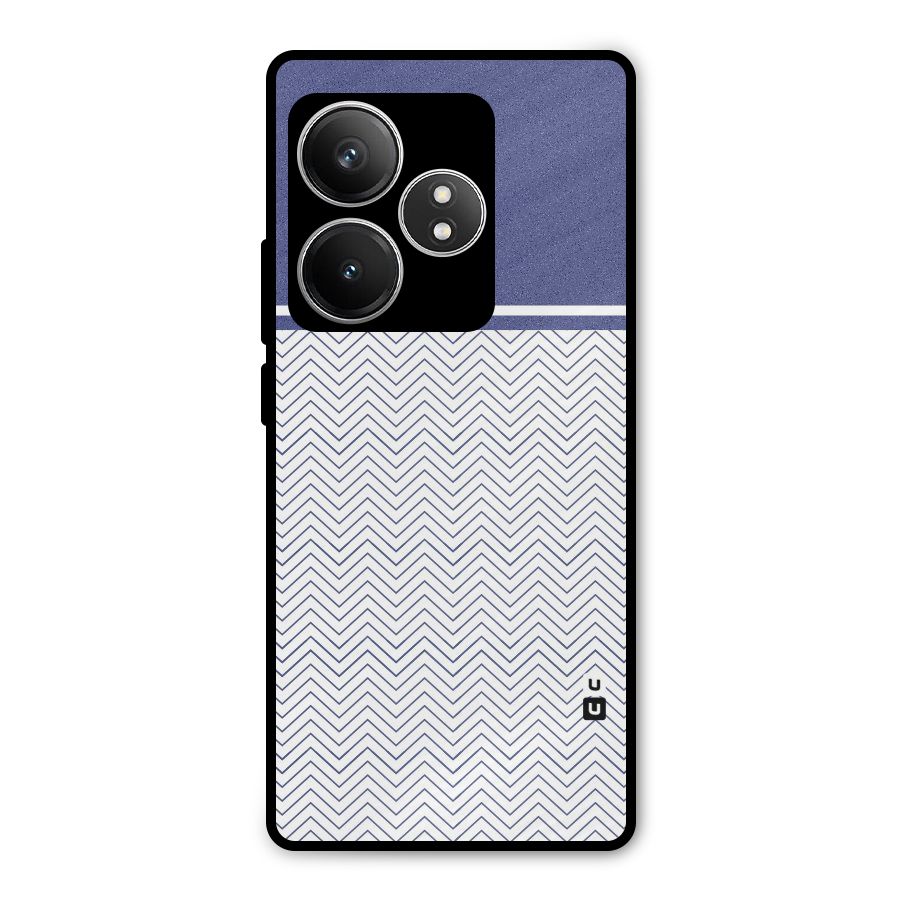 Melange Striped Pattern Metal Back Case for Realme GT 6T