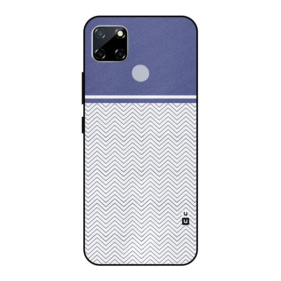 Melange Striped Pattern Metal Back Case for Realme Narzo 20