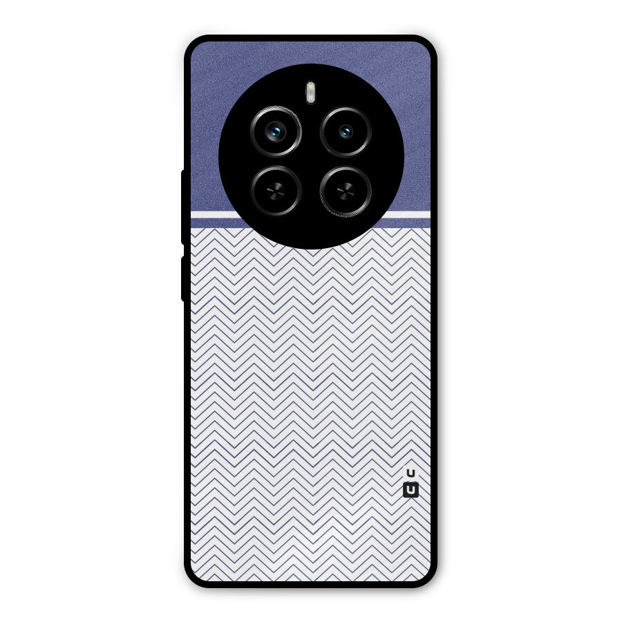 Melange Striped Pattern Metal Back Case for Realme P1 Pro