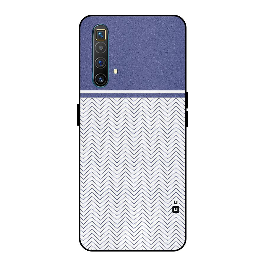 Melange Striped Pattern Metal Back Case for Realme X3 SuperZoom