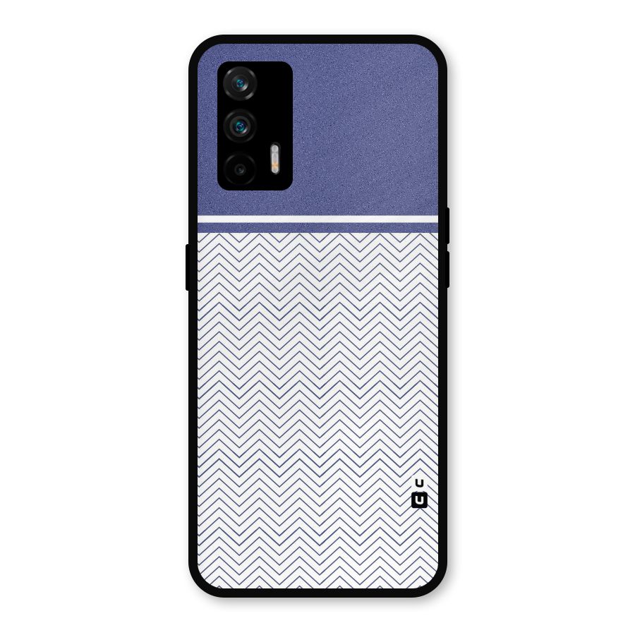 Melange Striped Pattern Metal Back Case for Realme X7 Max