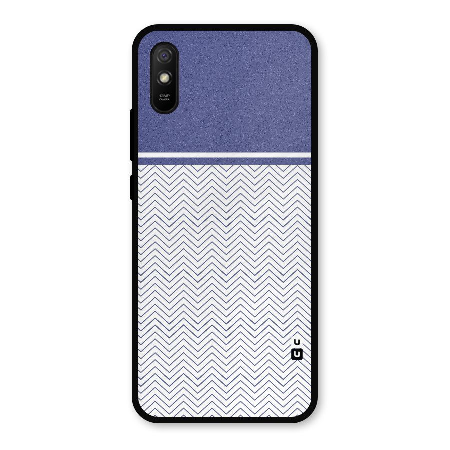 Melange Striped Pattern Metal Back Case for Redmi 9i