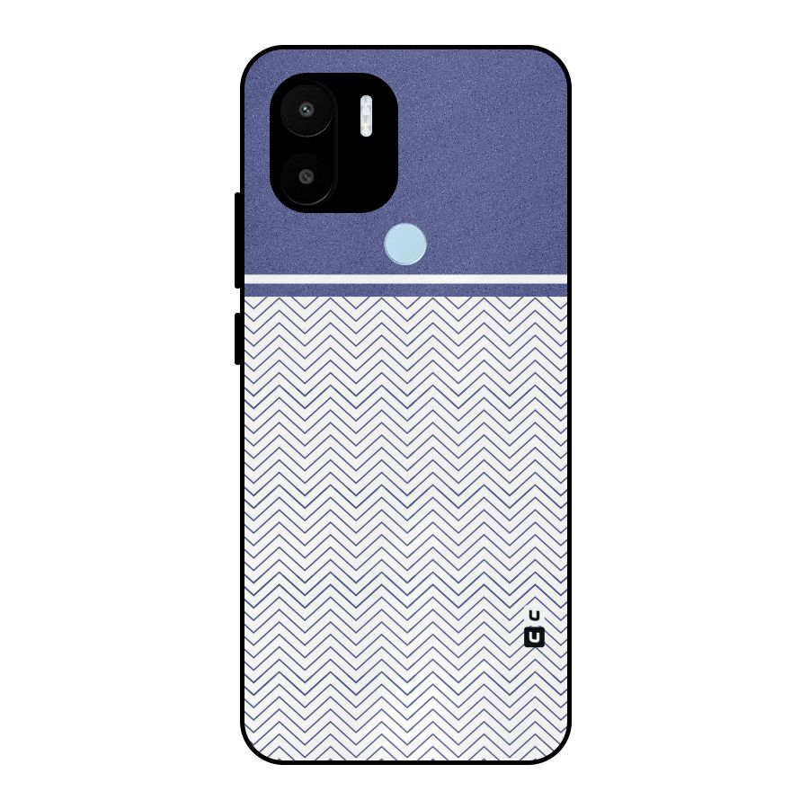 Melange Striped Pattern Metal Back Case for Redmi A2+