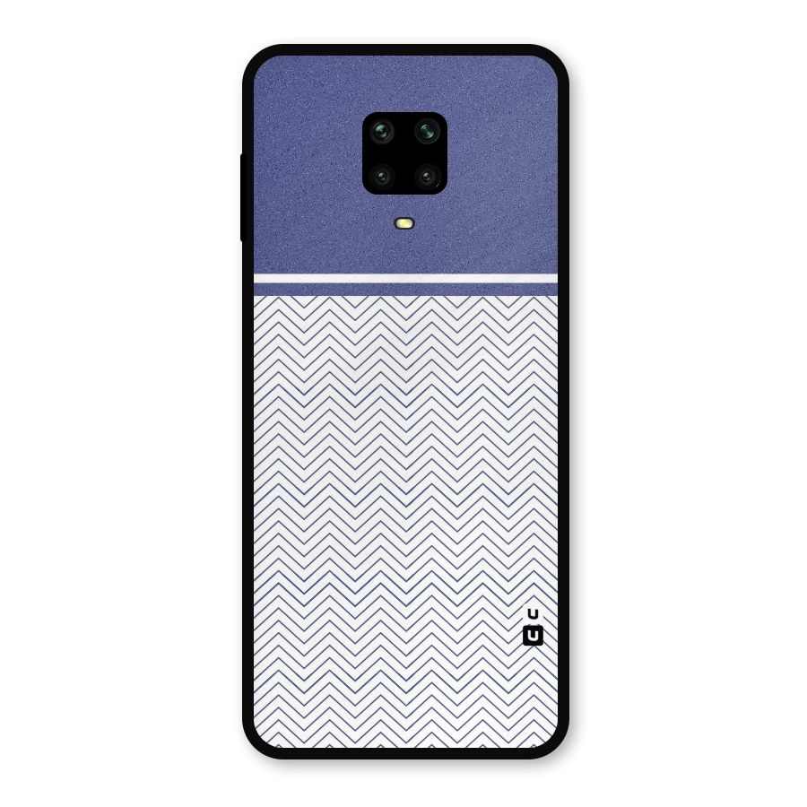 Melange Striped Pattern Metal Back Case for Redmi Note 10 Lite