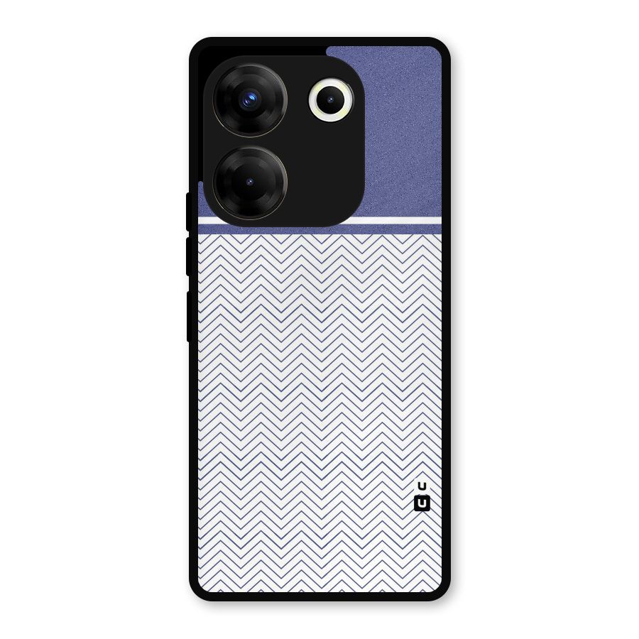 Melange Striped Pattern Metal Back Case for Tecno Camon 20