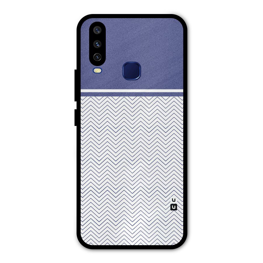 Melange Striped Pattern Metal Back Case for Vivo U10