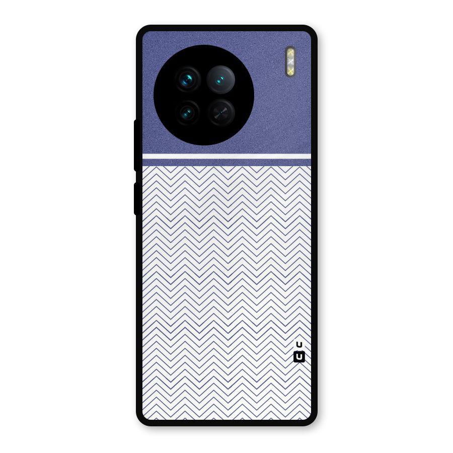 Melange Striped Pattern Metal Back Case for Vivo X90