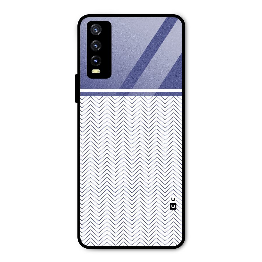 Melange Striped Pattern Metal Back Case for Vivo Y20g