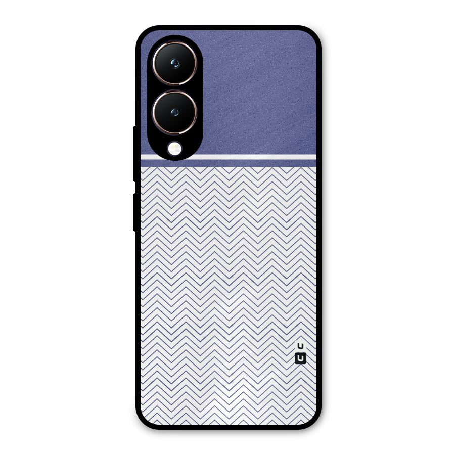 Melange Striped Pattern Metal Back Case for Vivo Y28