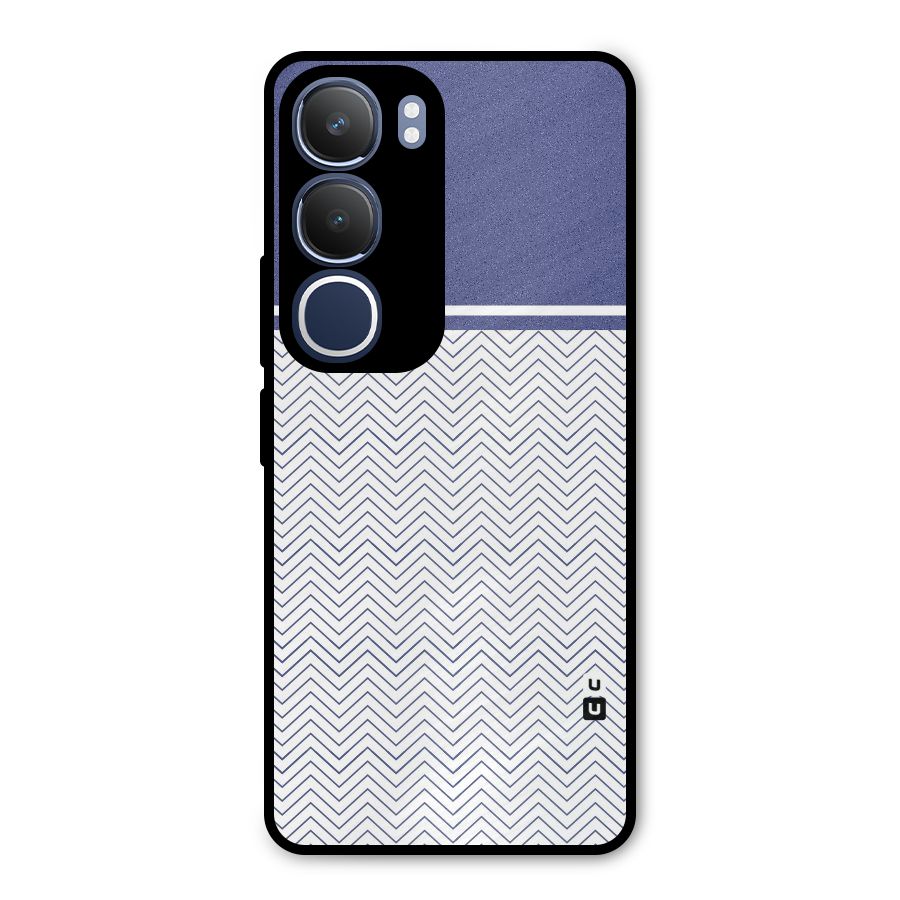 Melange Striped Pattern Metal Back Case for Vivo Y29
