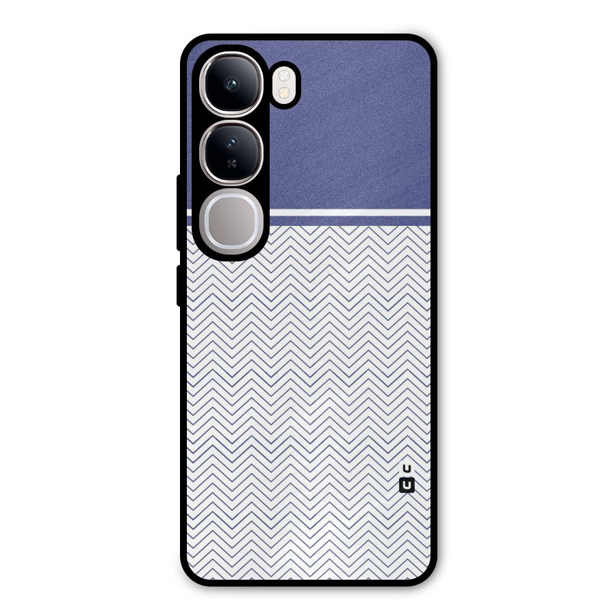 Melange Striped Pattern Metal Back Case for Vivo Y300