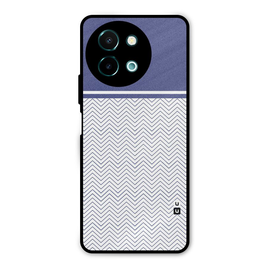 Melange Striped Pattern Metal Back Case for Vivo Y58
