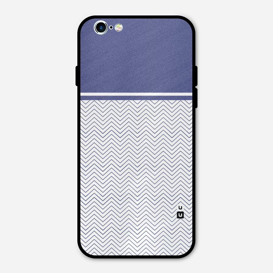 Melange Striped Pattern Metal Back Case for iPhone 6 6s