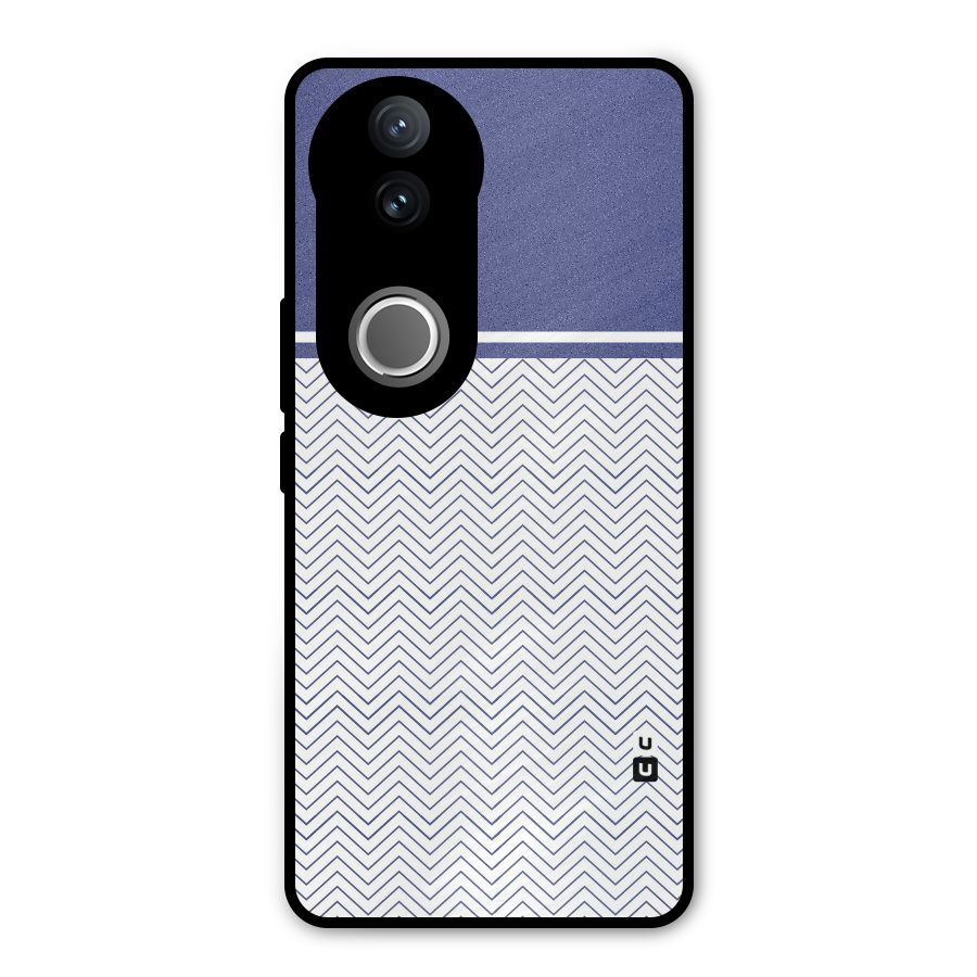 Melange Striped Pattern Metal Back Case for iQOO Z10R