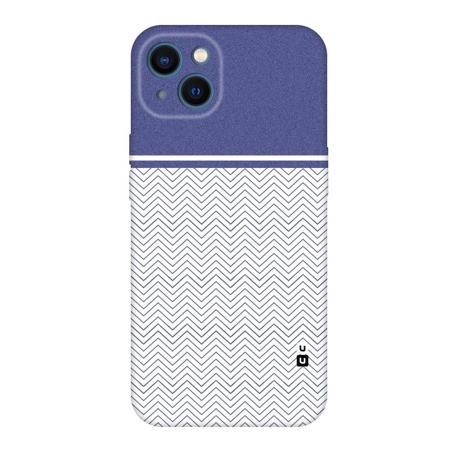 Melange Striped Pattern Original Polycarbonate Back Case for iPhone 13