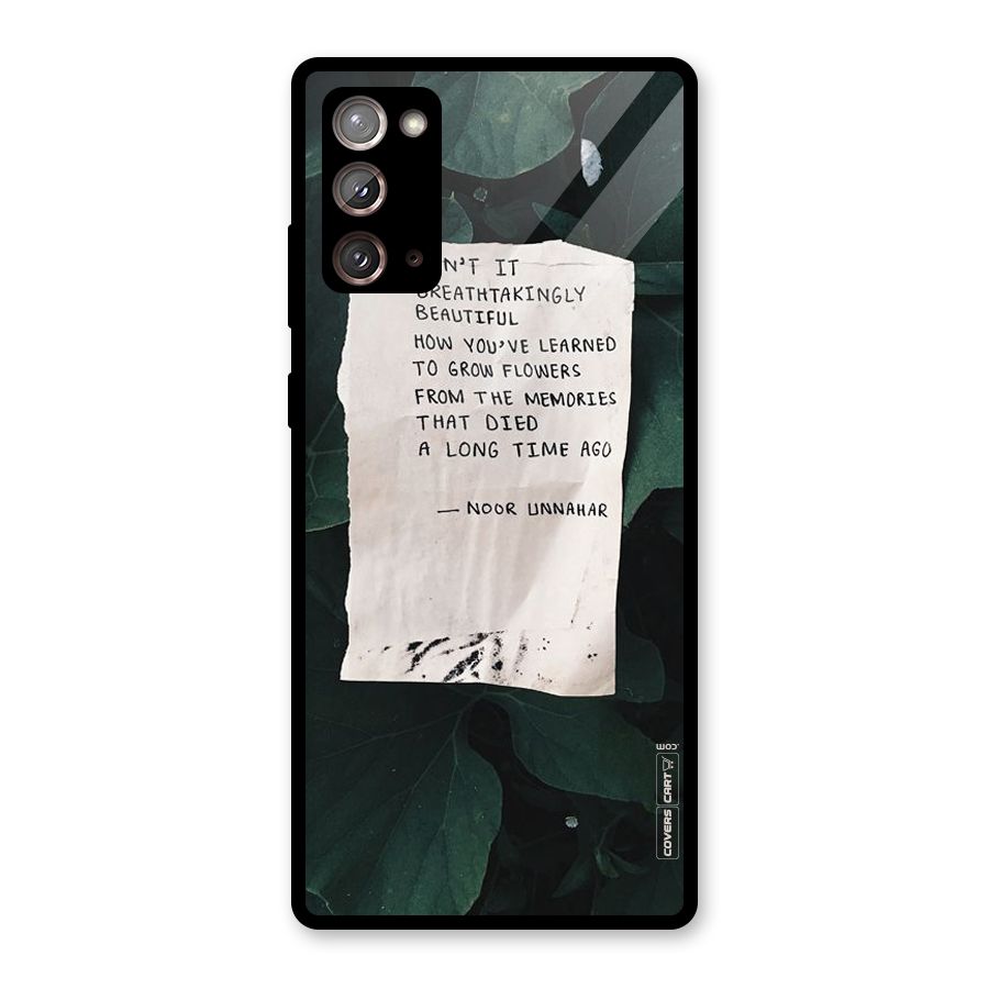 Memories Glass Back Case for Galaxy Note 20