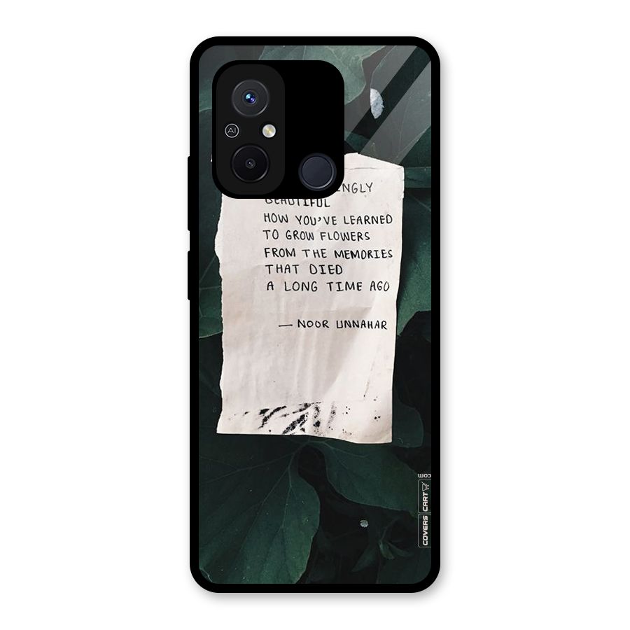 Memories Glass Back Case for Redmi 12C
