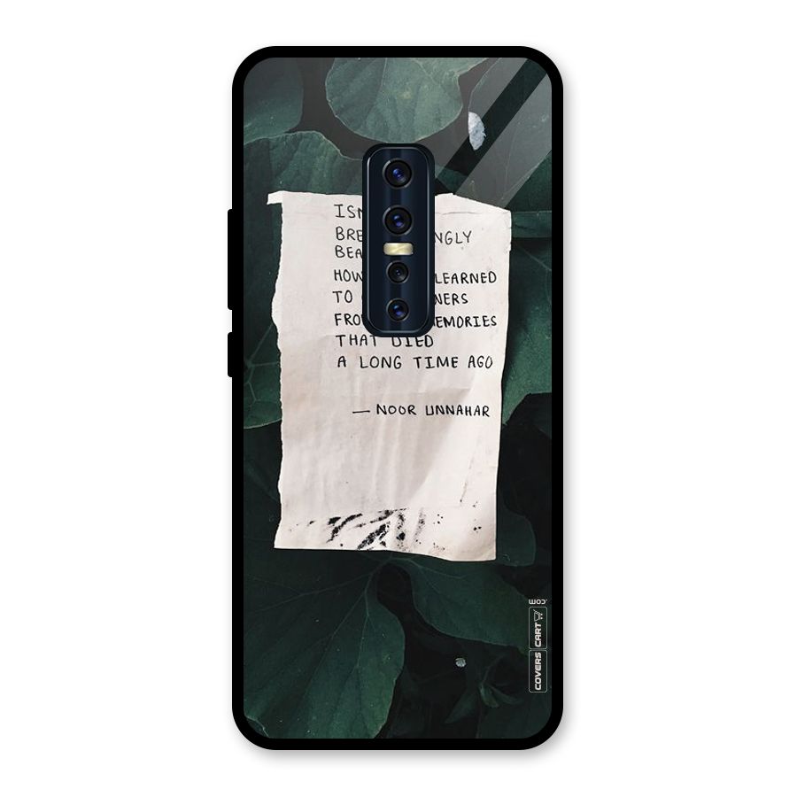 Memories Glass Back Case for Vivo V17 Pro