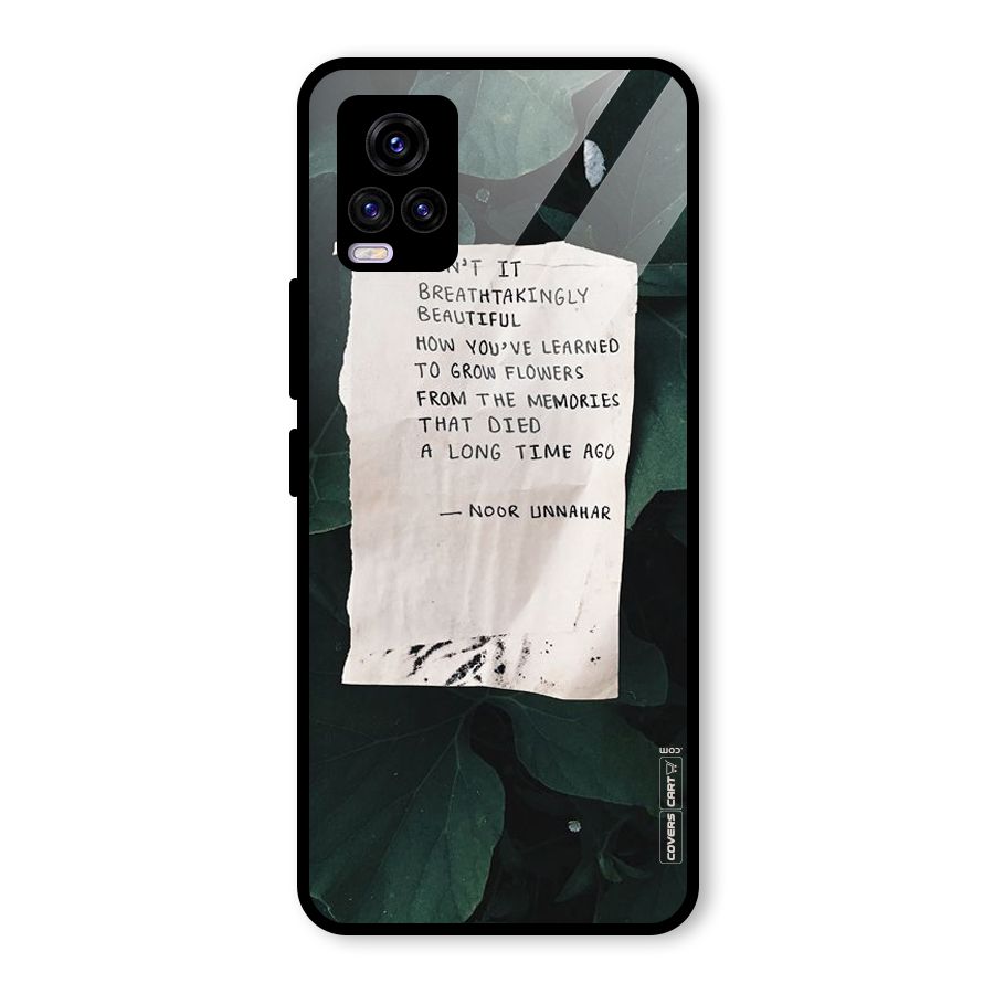 Memories Glass Back Case for Vivo V20 2021