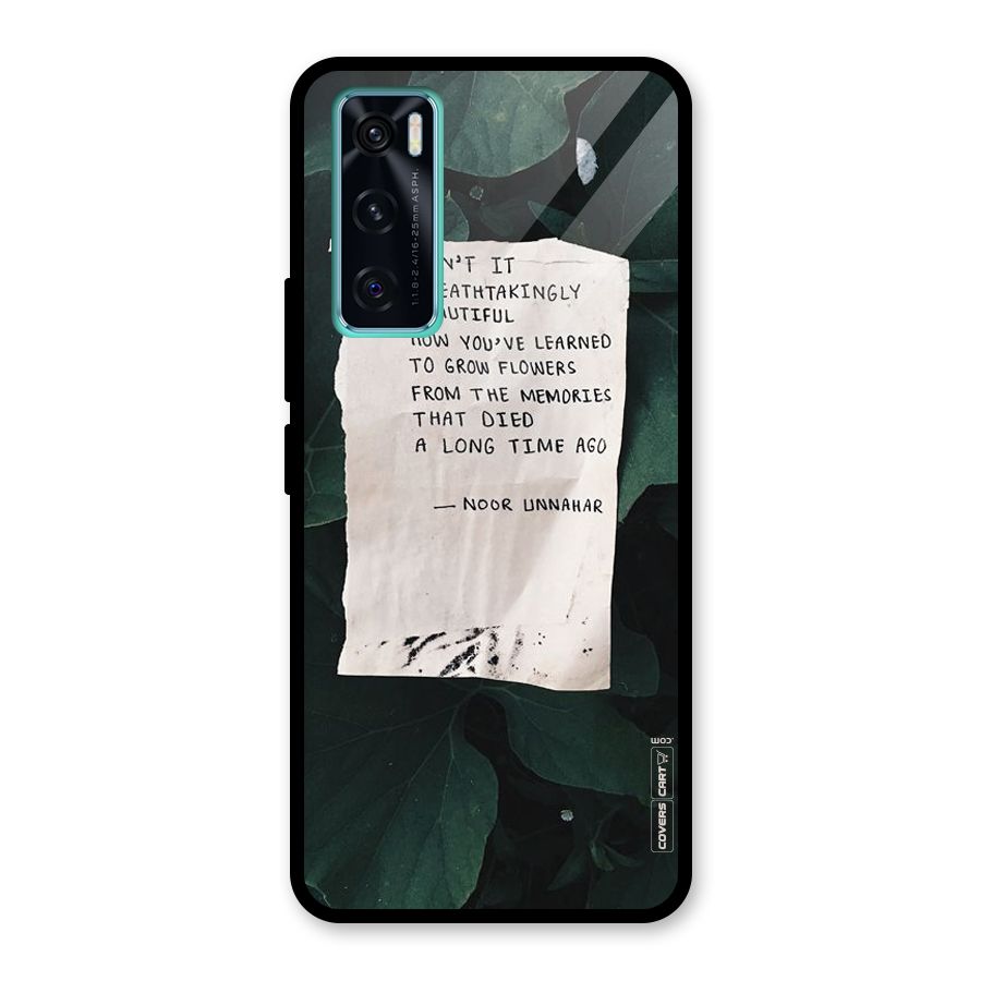 Memories Glass Back Case for Vivo V20 SE