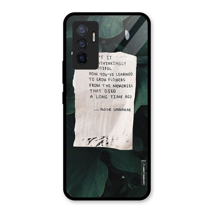 Memories Glass Back Case for Vivo V23e