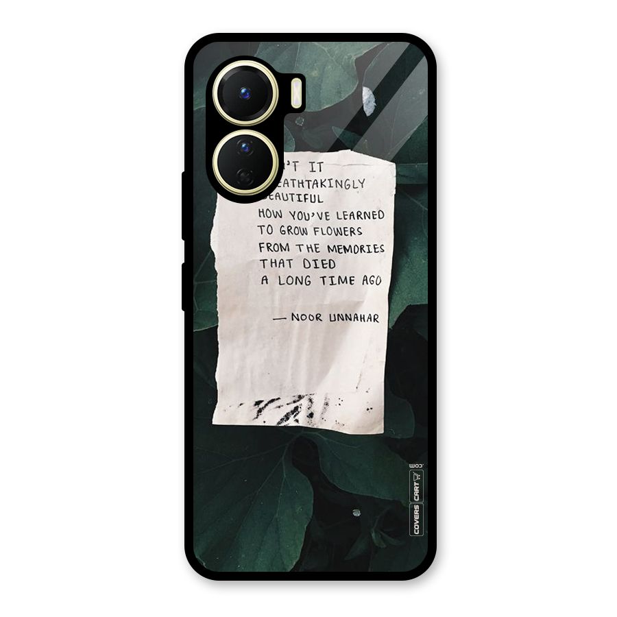 Memories Glass Back Case for Vivo Y16