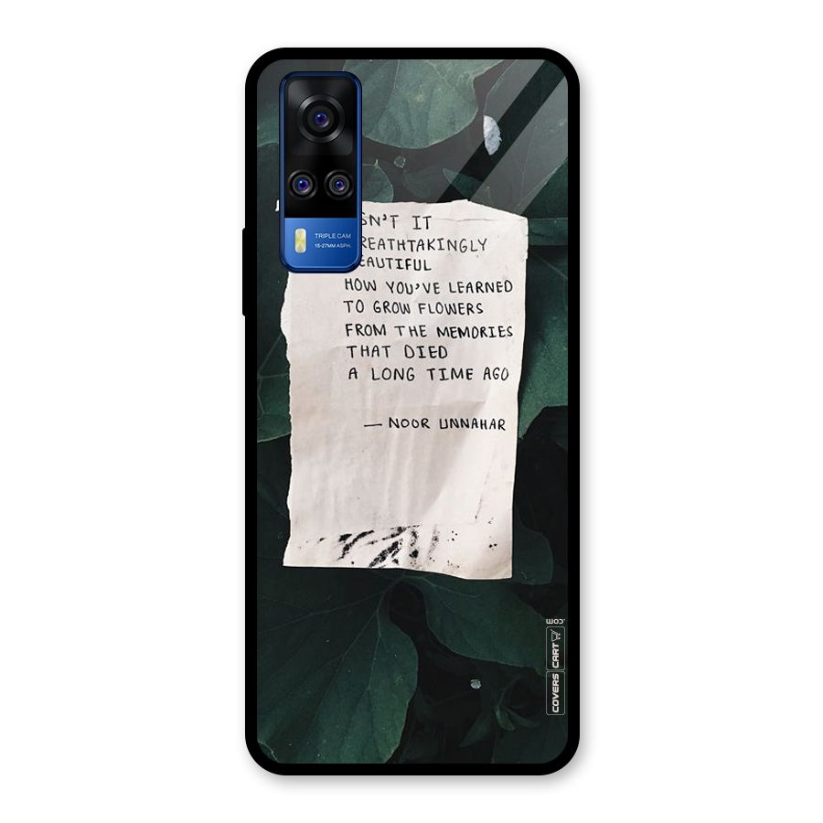 Memories Glass Back Case for Vivo Y31
