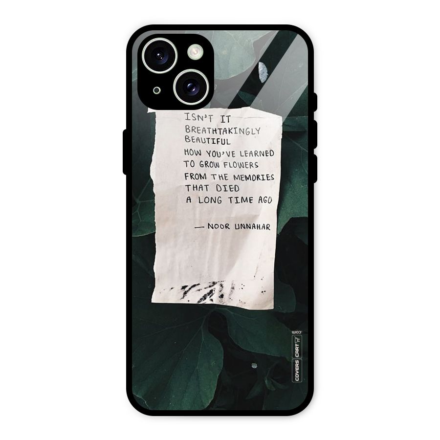 Memories Glass Back Case for iPhone 15 Plus
