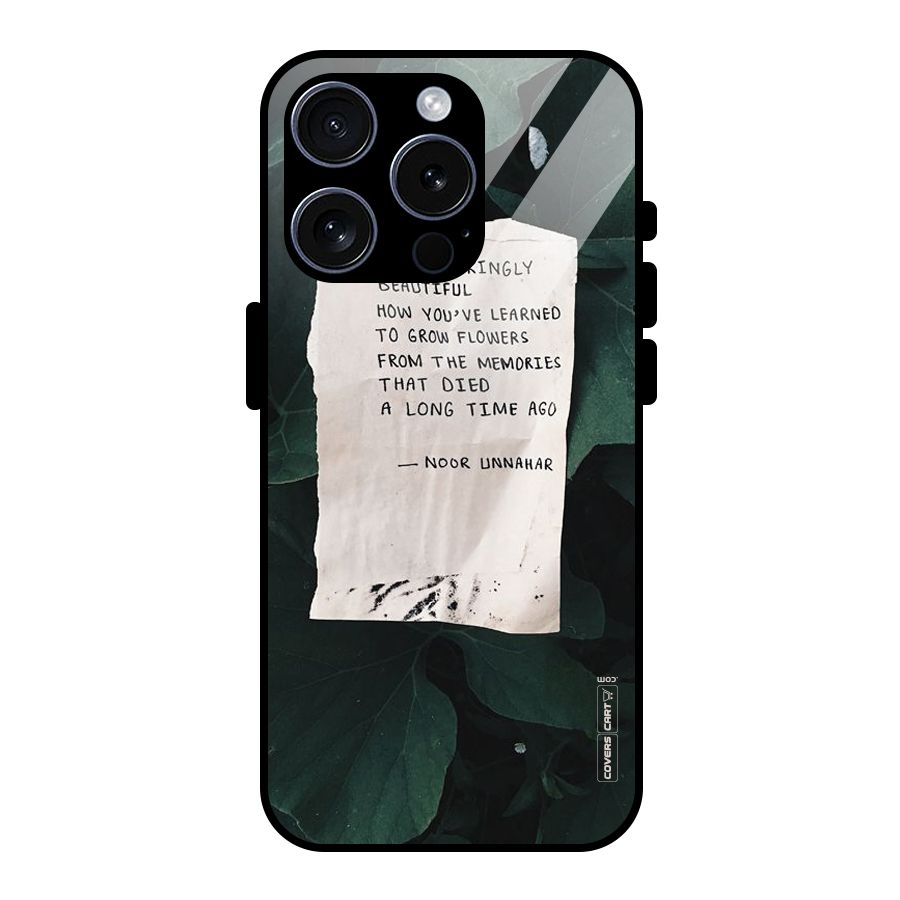 Memories Glass Back Case for iPhone 15 Pro