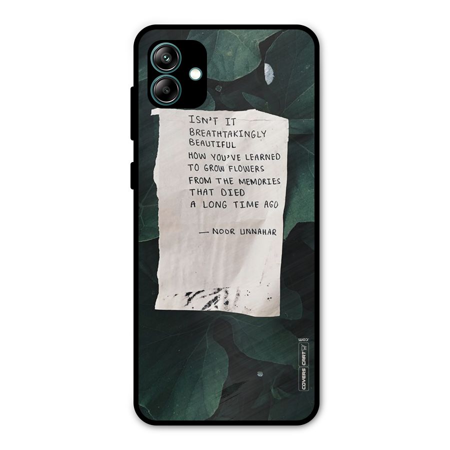 Memories Metal Back Case for Galaxy A04