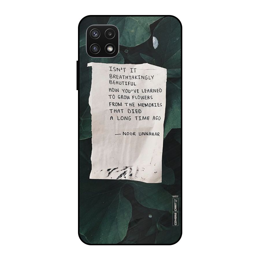 Memories Metal Back Case for Galaxy A22 5G