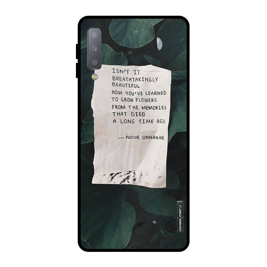 Memories Metal Back Case for Galaxy A7 (2018)