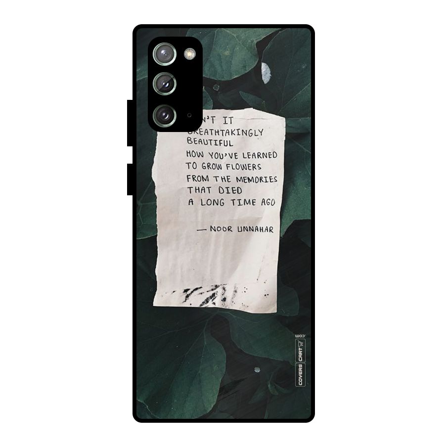 Memories Metal Back Case for Galaxy Note 20