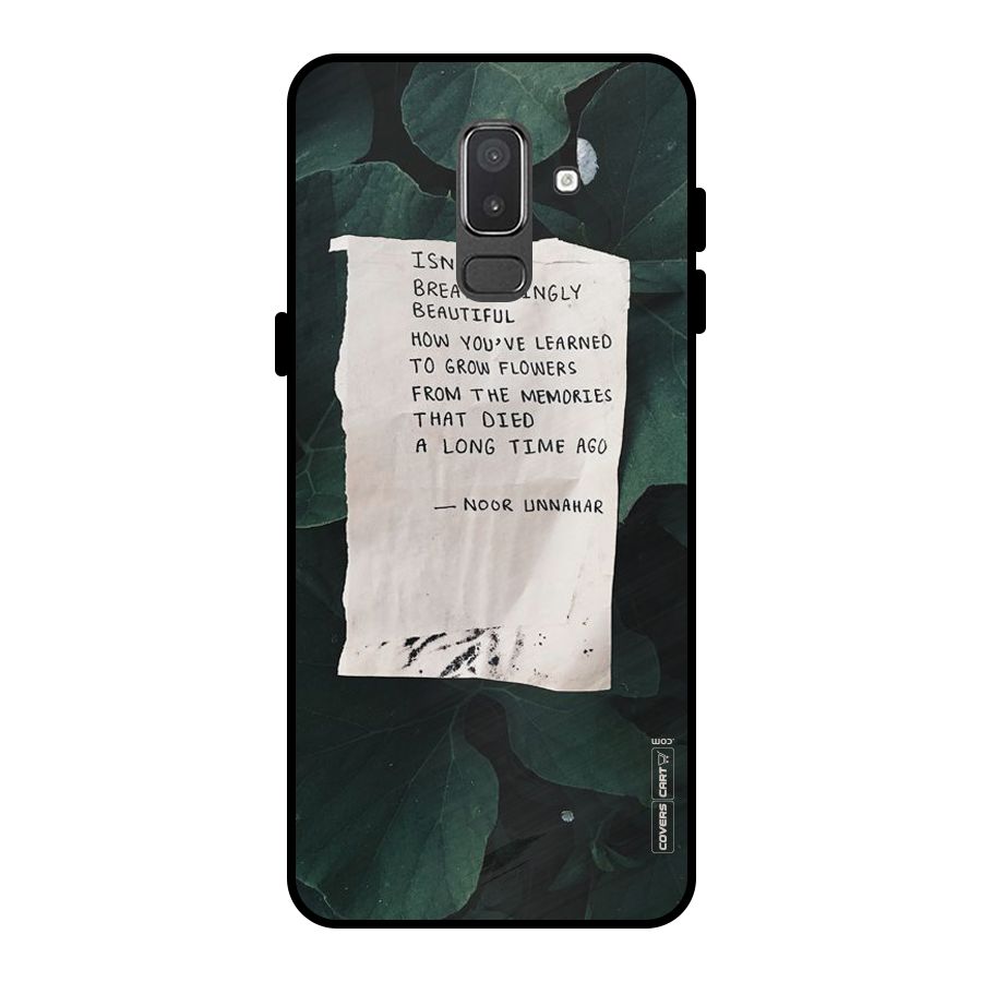 Memories Metal Back Case for Galaxy On8 (2018)