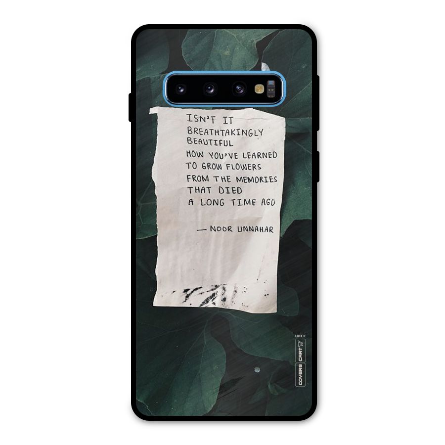 Memories Metal Back Case for Galaxy S10