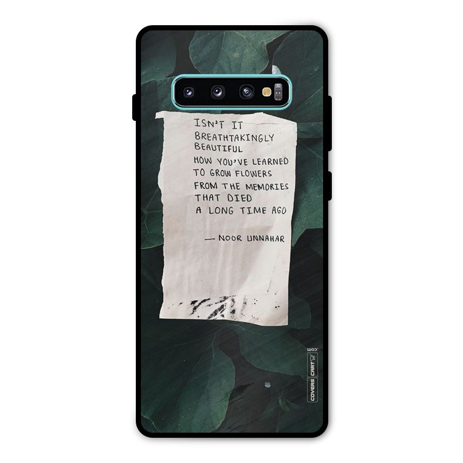 Memories Metal Back Case for Galaxy S10 Plus