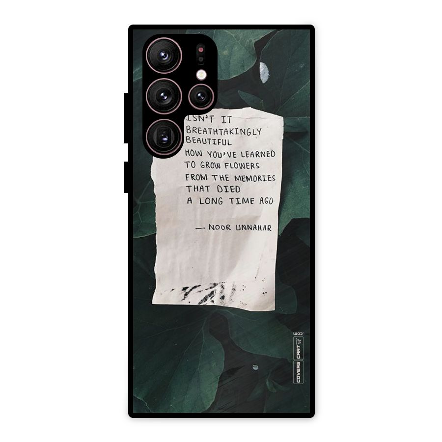 Memories Metal Back Case for Galaxy S22 Ultra 5G
