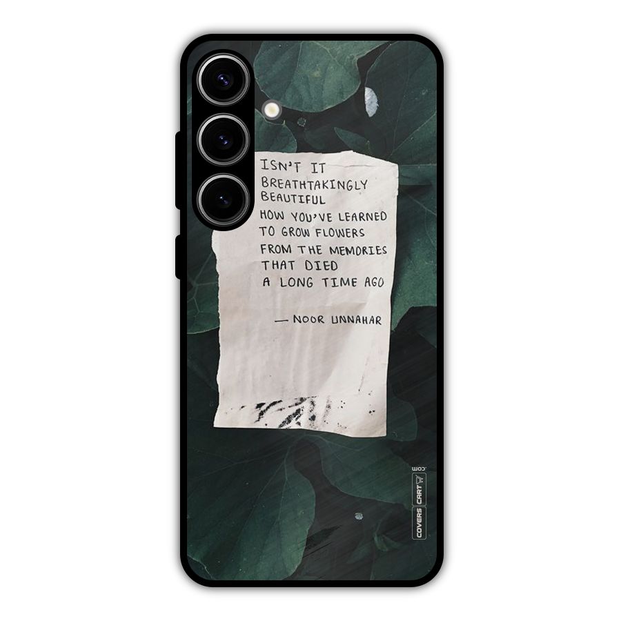 Memories Metal Back Case for Galaxy S24 Plus