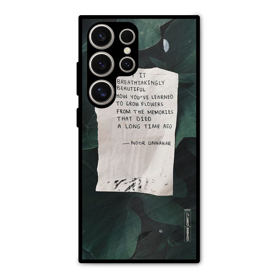 Memories Metal Back Case for Galaxy S24 Ultra