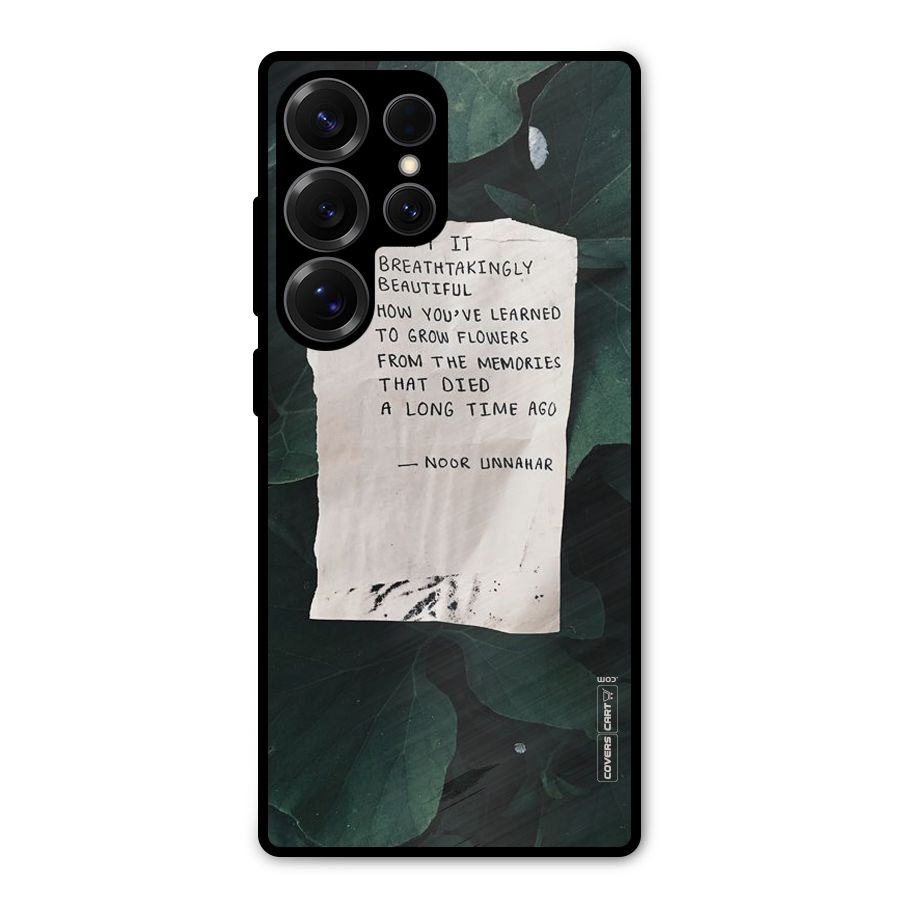 Memories Metal Back Case for Galaxy S25 Ultra