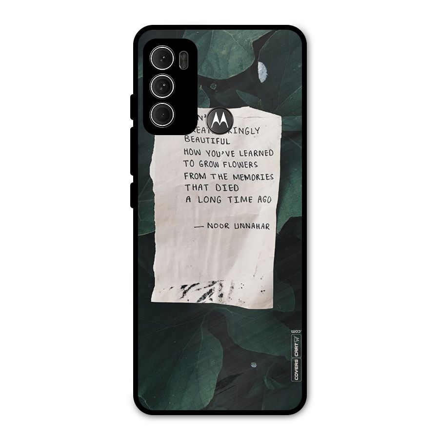 Memories Metal Back Case for Moto G60