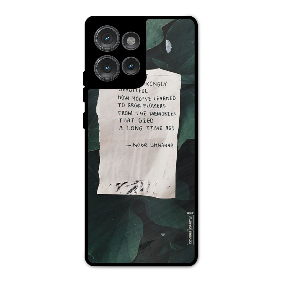 Memories Metal Back Case for Motorola Edge 50